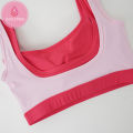 OzalCtree New Spring/Summer Yoga Vest with Chest Pads Spicy Girl Fake Two Contrast Color Fitness Underwear Running Sports Bra for Women. 