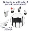 【Upgrade Your Style】 AC/DC 12V 2A CCTV Camera Power Adapter Outdoor Waterproof EU Plug Adapter CCTV Camera Charger.