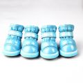 4 Pcs/sets Winter Dog Shoes Warm Fleece Puppy Pet Shoes Waterproof Dog Snow Boots For Small Dogs Chihuahua Yorkie Teddy Shoes. 