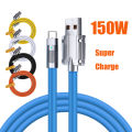 Super Fast Charge 150W 6A Liquid Silicone Cable Type-C Charger Data Cable USB Bold Data Line For Xiaomi Huawei Honor Samsung New. 