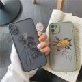Line Art Sketch Flower Girl Protection Phone Case For iPhone 12 11 13 Pro MAX X XS XR SE 2 6s 7 8 Plus Hard Translucent Cover. 