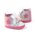 Kidlove Baby Girls Lace-up Toddler Shoes Elastic Band High-top Non-slip Soft Sole Baby Shoes. 