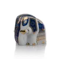 Sri Lankan Elephant By Dankotuwa - Green/ Red/ Blue & Gold. 