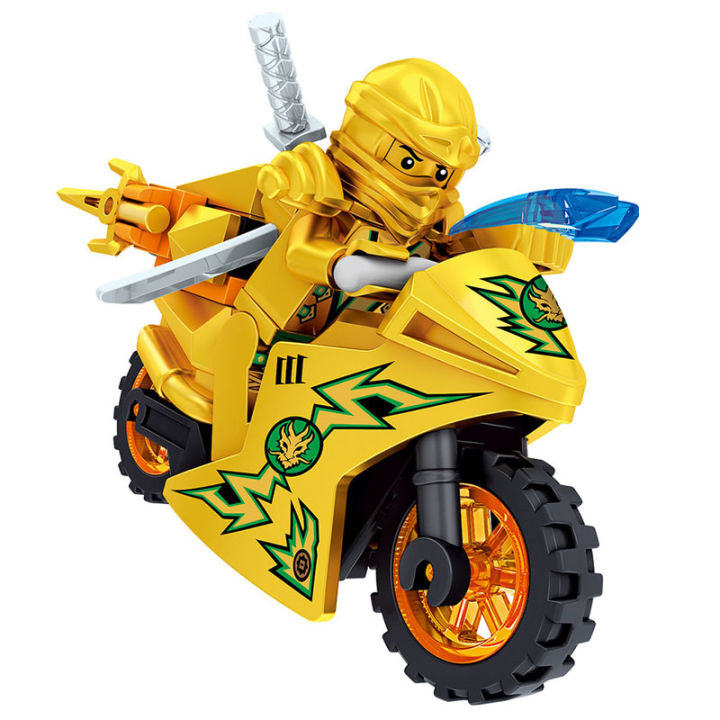 8pcs/set%20New%20Ninjagoingly%20Set%20Ninja%20Motorbike%20Bone%20Soldier%20Krazi%20Samukai%20Mini%20Figure%20Building%20Block%20Brick%20Compatible%20Toys%20For%20Children%20Gift%20-%20Image%204