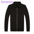 Versatile Men Jacket Stylish Men's Spring Autumn Jacket with Zipper Placket Pockets Slim Fit Outwear for Streetwear Fashion Men Zippered Coat. 