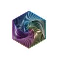 【Jingo】3D printed fractal irritability hexagon decompression artifact radish tower Fractal Fidget Hexagon Play. 