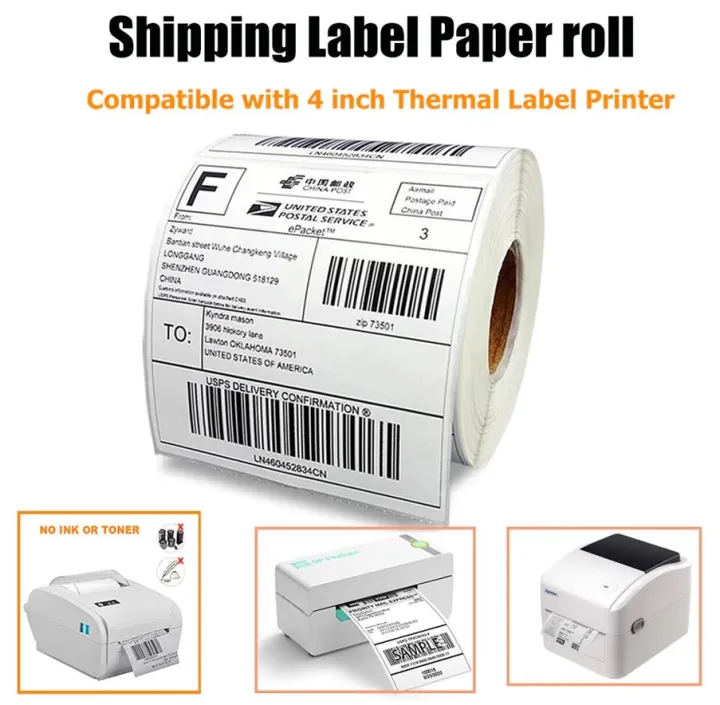 NEW%20100x150mm%20(4"%20x%206")%20Shipping%20Sticker%20Labels%20for%20Direct%20Thermal%20Printers%20-%20350%20Labels%20-%20Image%203