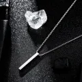 Sunny Men Necklace Stainless Steel Solid Color Chain, a Lightweight Male Pendant Gift. 