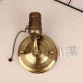 1Pc Pull Chain Switch LED Wall Lights Base Loft Vintage Style Iron Bedroom Wall Lamp Bedside Lamps Stair Lamp Lights Holder. 