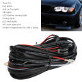 Relay Wiring Harness Black Red Long Fade On Off Halo Relay Wire Kit Remote Control Reliable for Fog HID Lights. 