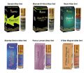 KAZIMA Unisex Roll-on Attar Perfume Combo (K Sandal, Mannat-al-Hind, K Musk, Mumtaz Desire, Fancy Lamani, K Star-Magnet) Free From Alcohol, (8 ml each, Combo of 6)(FROM INDIA)NUZ. 