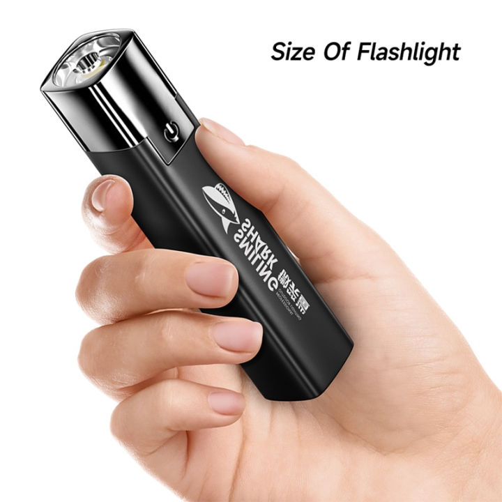 Super%20Bright%20Smile%20Shark%20LED%20Flashlight%20USB%20Rechargeable%2018650%20Battery%20Led%20Torch%20for%20Night%20Riding%20Camping%20Hunting%20Indoor%20Flash%20Light%20Portable%20Strong%20Light%20Long-range%20Small%20Rechargeable%20Lamp%20Power%20Bank%20Multi-Function%20Tent%20Camping%20Torch%20-%20Image%207
