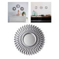 【BestGO】Fityle Modern Chic Round Sunburst Wall Mirror, Decorative Wall Mounted Bathroom Vanity Wall Accent Mirror Decor for Bedroom Home Baby Room. 