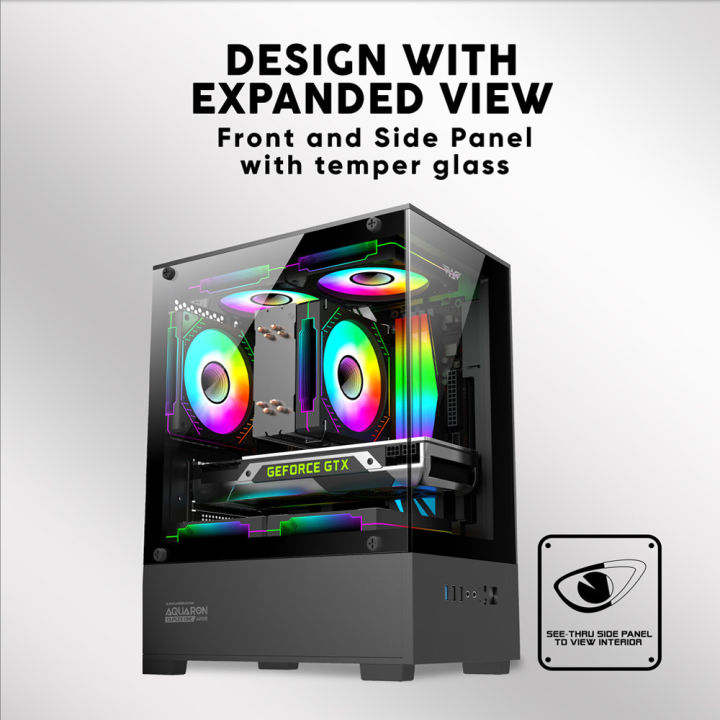 Armaggeddon%20Aquaron%20DUPLEX%20ONE%20MATX%20Dual%20Chamber%20PC%20Gaming%20Case%20/%203%20ARGB%20Fans%20Included%20-%20Image%203