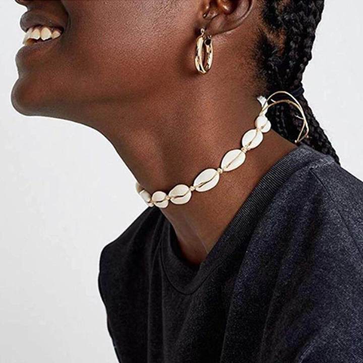 Adjustable%20Summer%20Beach%20Style%20Natural%20Sea%20Conch%20Braid%20Chain%20Seashell%20Necklace%20Choker%20For%20Women%20Men%20Kids%20-%20Image%206