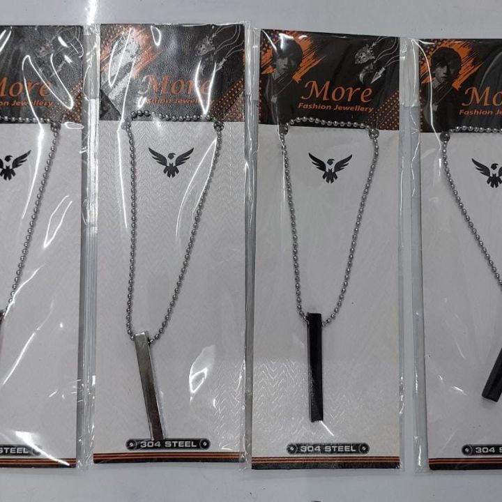 Stainless Steel Bar Chain for Boys