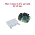 Mini PCIE to 2-port ATA3 high peed compatible card. 