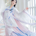 Jingsoft Weiyu New Spring and Summer Women's Han Chinese Clothing Fairy Dress Female Student Archaistic Ancient Costume Clothes Big Sleeve Suit Big Swing. 