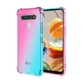 【ThinkWay】Fashion Gradient Clear Phone Case For LG K71 K61 K51 K50 K40S K41S K31 Q51 Q60 Stylo 5 6 Airbag Corners Soft Silicon Cover. 