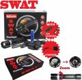 Flashlight Torch SWAT 3.7V LED Rechargeable Multifunction Flash Light Heavy Duty. 