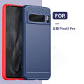 Lenuo For Google Pixel 8 Pro Back Cover Carbon Fiber Bumper Shockproof Protective Phone Case. 