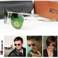 american army military optical ao 8054 sunglasses men 2021 aviation pilot driving glasses rectangle moda ocluos de sol masculina. 