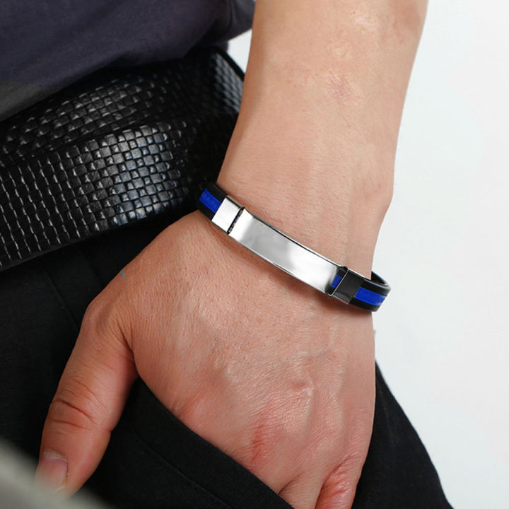 bellylady%20Men%20Women%20Bracelet%20Fashion%20Silicone%20Stainless%20Steel%20Jewelry%20-%20Image%207