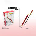 One Piece Roronoa Zoro Katana Particle Lego Sword Model with Scabbard Assembled Children's Educational Toy. 