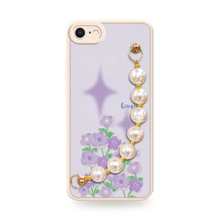 Anti-knock%20imitation%20leather%20Phone%20Case%20For%20iphone%207/8/iphone%20SE%202020/SE2%20pearl%20bracelet%20soft%20case%20Skin-friendly%20feel%20-%20Image%205