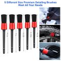 15 PCS Car Cleaning Kit Detail Brushes, Wheel Brush, Tire Brush Kit. 