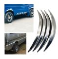 4pcs Chrome Car Wheel Eyebrow Arch Protector Trim Lips Fender Flares Universal. 