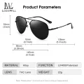 LouisWill Men Sunglasses Titanium Alloy Frame Photochromic Sunglasses Fashion UV400 Polarized Sunglasses Casual Shades for Man Auto Color Changing Sunglasses Driving Glasses Sunglasses for Men. 