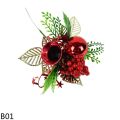 【World Supermarket 2021】Artificial Flower Berries For Christmas Tree Decoration Plastic Fake Christmas Branches Christmas Wedding. 