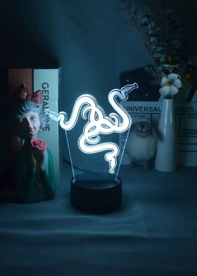 Game Razer Blade Logo 3D Illusion Night Lamp Novelty Gift for
