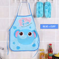 Cute Cartoon Children Arm Sleeves Apron Waterproof Kids Art Painting Cooking Baking Kitchen Aprons. 