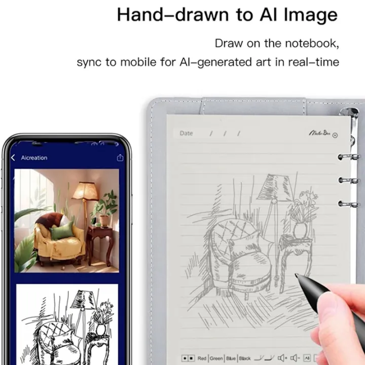 Syncify Digital Sketchbook, Bluetooth 5.0 Smart Pen & Notebook, Digital ...