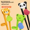 ECHIDNA Kids Learning Chopsticks Chewable Little Frog Shape Toddler Training Chopsticks. 
