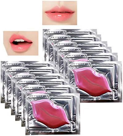 Jakuva 30 PCS Pink Gel Collagen Lip Mask,Crystal Moisturizing Lip Plumper Patches For Anti Wrinkle, Anti Chapped, Firms & Hydrates Lips,Pink (Pink)  FROM DUBAI(SAM)