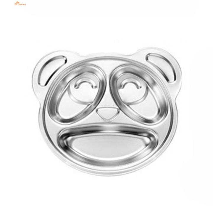 Ethereon%20Safe%20Baby%20Feeding%20Dish%20Kids%20Cartoon%20Stainless%20Steel%20Divided%20Dinner%20Plate%20Safe%20Durable%20Children's%20Compartment%20Tray%20for%20Serving%20Snacks%20Cute%20Design%20Rounded%20Edge%20Baby%20Dish%20-%20Image%202