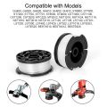 4 Pcs Line String Trimmer Multifunctional Autofeed Weed Grass Trimmer Replacement Spool for BLACK+DECKER AF-100-3ZP. 