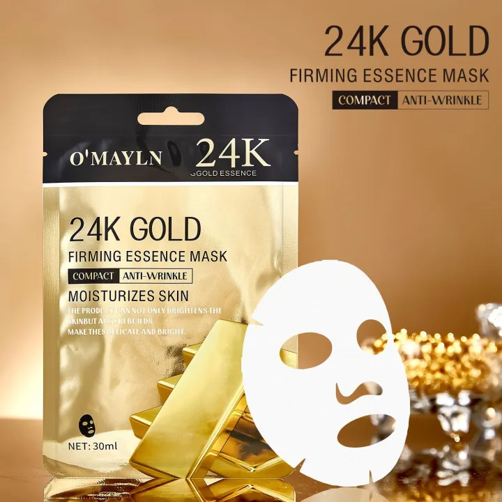 O'Mayln%2024K%20Gold%20Firming%20Essence%20Sheet%20Mask%20-%205%20Pcs%20Pack%20-%20Face%20Sheet%20Masks%20-%20Image%202
