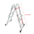 Heavy Duty Ladder Collapsible Ladder Non Slip Design Flexible Use Aluminum Alloy Various Forms 150kg Load Capacity for Outdoor Projects. 