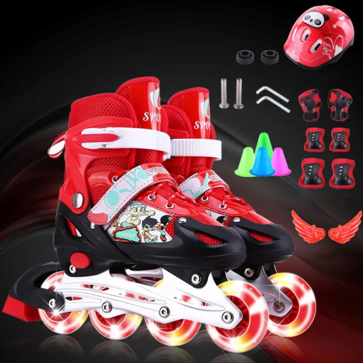 Children's%20The%20Skating%20Shoes%20Full%20Set%20Children's%20Skates2-3-4-5-6-7-8-9-10Adjustable%20Size%20for%20Boys%20and%20Girls%20-%20Image%202