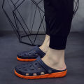 Korean Style Casual Hollow-out Non-Slip Hole Shoes Men's Vietnam Rubber Beach Shoes Soft Bottom Travel Shoes Breathable Leather Shoes. 