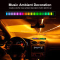 Geepact RGB Pickup Light Rechargeable Car Mounted Music Spectrum Light Voice Control Rhythm Light Car Ambience Light Desktop Light Net Red Light Creative Music Spectrum Rhythm Lamp. 
