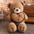 100cm Big I LOVE YOU Teddy Bear Plush Toy Lovely Huge Stuffed Soft Bear Doll Lover Bear Kids Valentine's Day Gift For Girlfriend. 