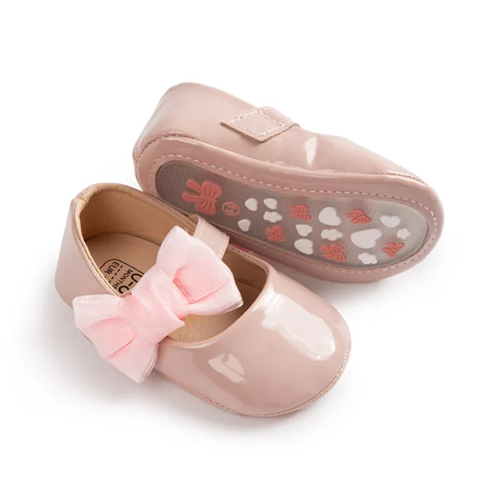KIDSUN%20Baby%20Cute%20Bow%20Princess%20Shoes%20Solid%20Colour%20Soft%20Bottom%20First%20Toddler%20Shoes%200-18%20Months%20Newborn%20Baby%20Shoes%20Girl%20-%20Image%203