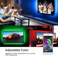 Auoyo LED Strip Lights RGB LED Lights String Lighting Flexible Strip Light APP Music Control Lamp Outdoor IP65 Waterproof Indoor Hotel TV Background Christmas Home Party Birthday Decoration 2M/5M. 