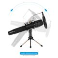 Mini Desktop Microphone tand + hock Mount Mic Holder + Pop Filter Kit. 