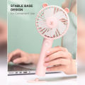 Portable Hand Fan Desktop Fan Hand-Held Fans Mini Rechargeable Fan 3 Gear Adjustment Handy Fan with Stand. 